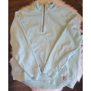 Tommy Bahama quarter zip pullover blue flaw